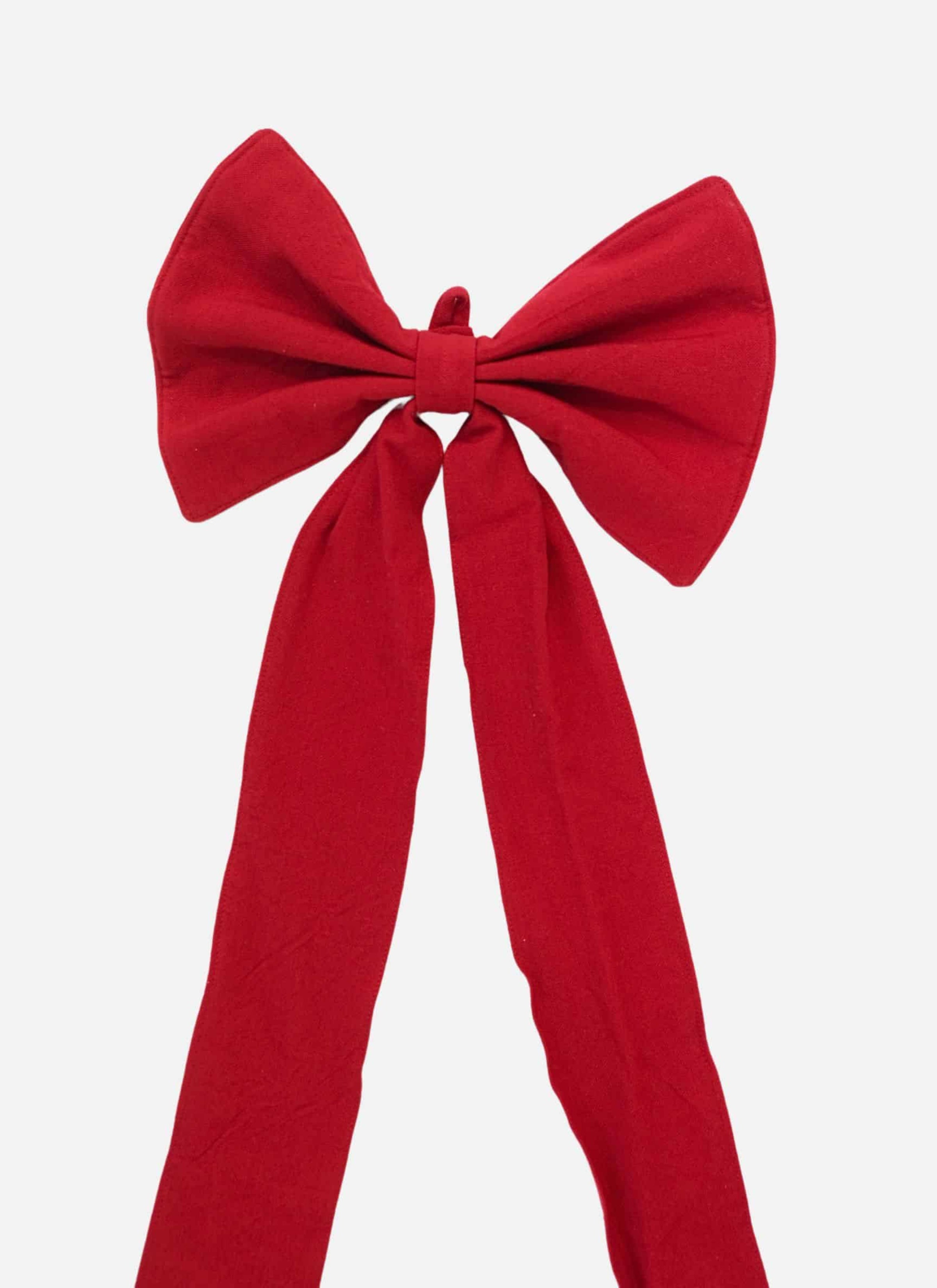 SOLID - Red Fabric Bow Heather Taylor Home SOLID - Red Fabric Bow Heather Taylor Home