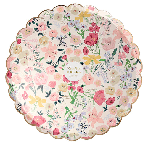 English Garden Dinner Plates (x 8)