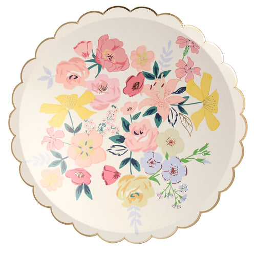 English Garden Dinner Plates (x 8)