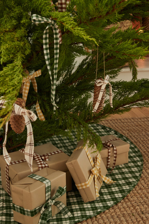 HARBOR PLAID - Hunter Quilted Tree Skirt