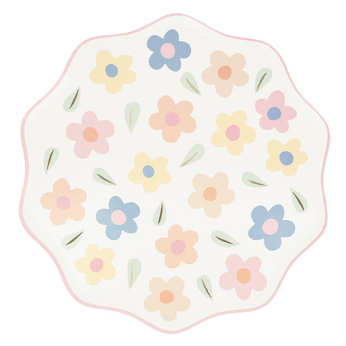 Happy Flowers Dinner Plates (x 8)