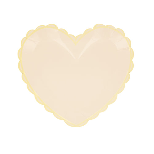 Pastel Heart Small Plates (x 8)