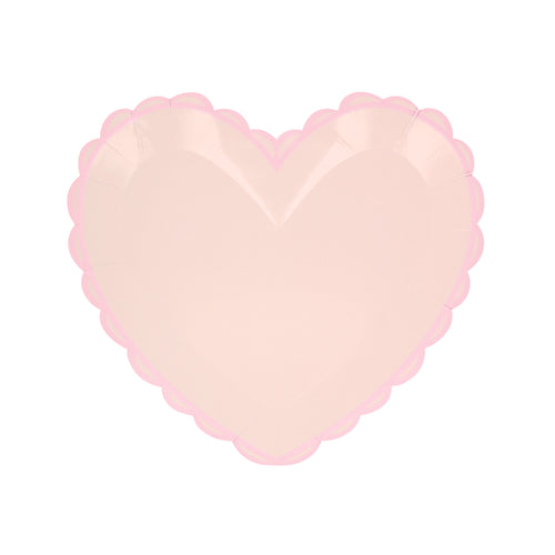 Pastel Heart Small Plates (x 8)