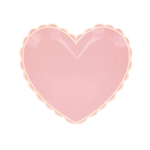 Pastel Heart Small Plates (x 8)