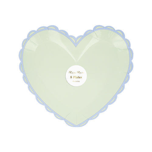 Pastel Heart Small Plates (x 8)