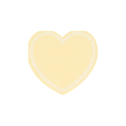 Pastel Heart Small Napkins (x 16)