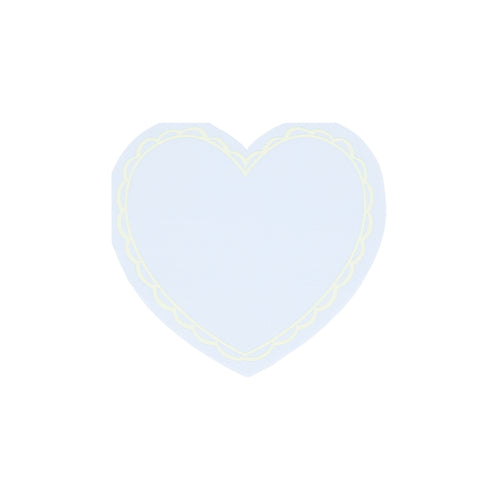 Pastel Heart Small Napkins (x 16)