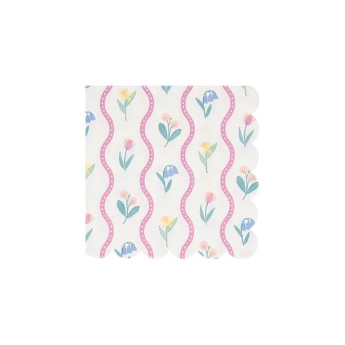 Bloomsbury Floral Pattern Small Napkins (x16)