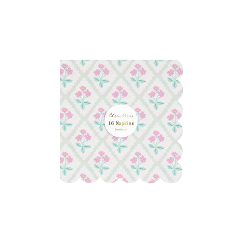 Bloomsbury Floral Pattern Small Napkins (x16)