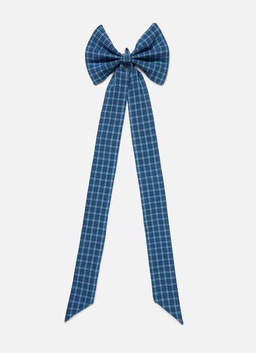 KATHERINE PLAID - Midnight Fabric Bow