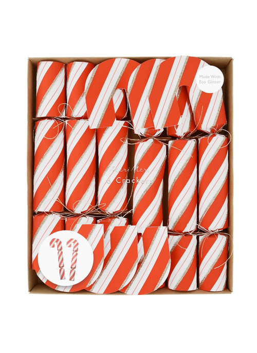 Candy Cane Shape Crackers (x6)