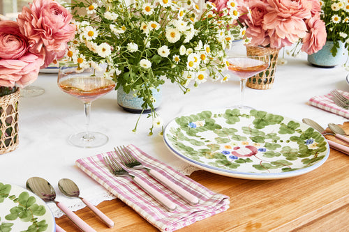 PALE ROSE Mepra 5 Piece Flatware Set