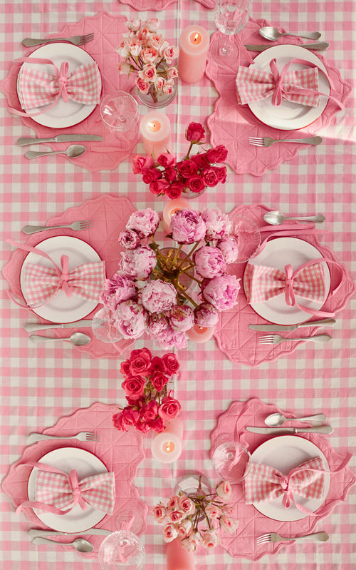 MINI GINGHAM - Peony Napkins