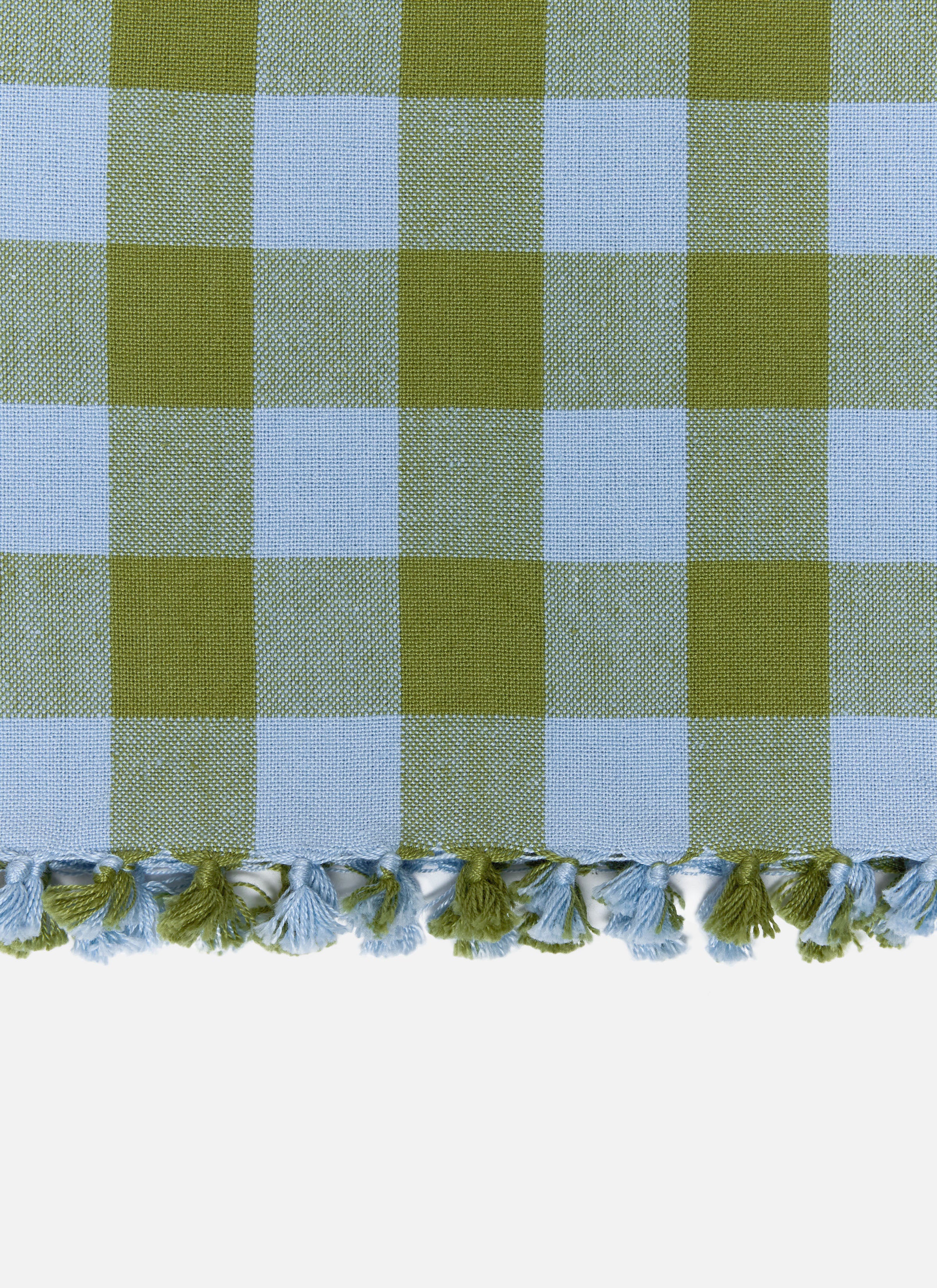 Gingham Moss Tea Towel - Thumbnail 2