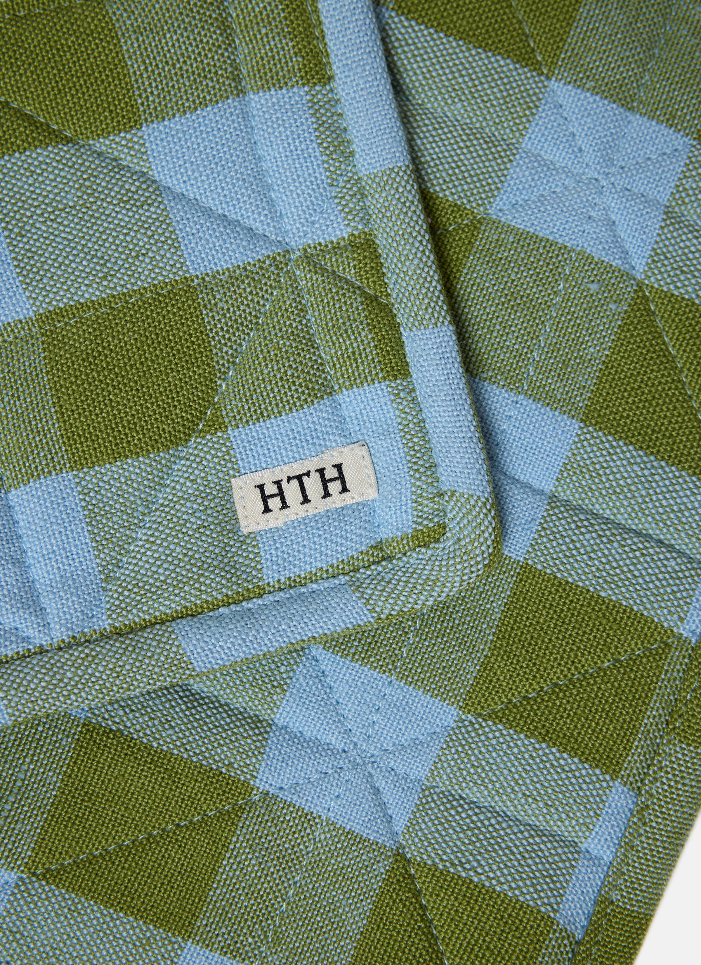 Gingham Moss Quilted Placemat