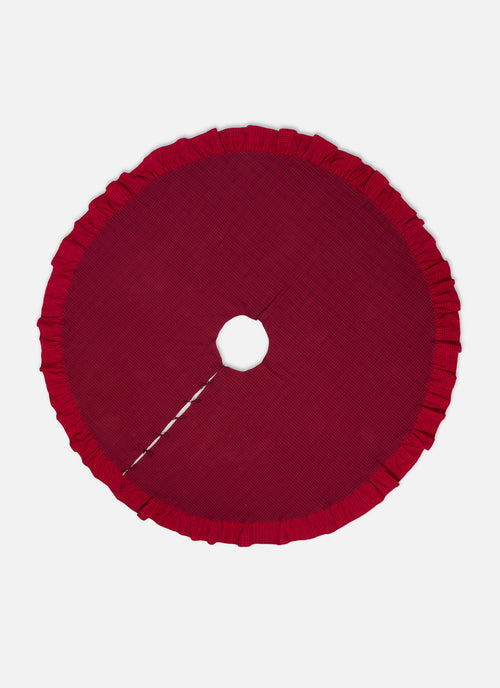 SOHO - Two Toned Bordeaux Tree Skirt