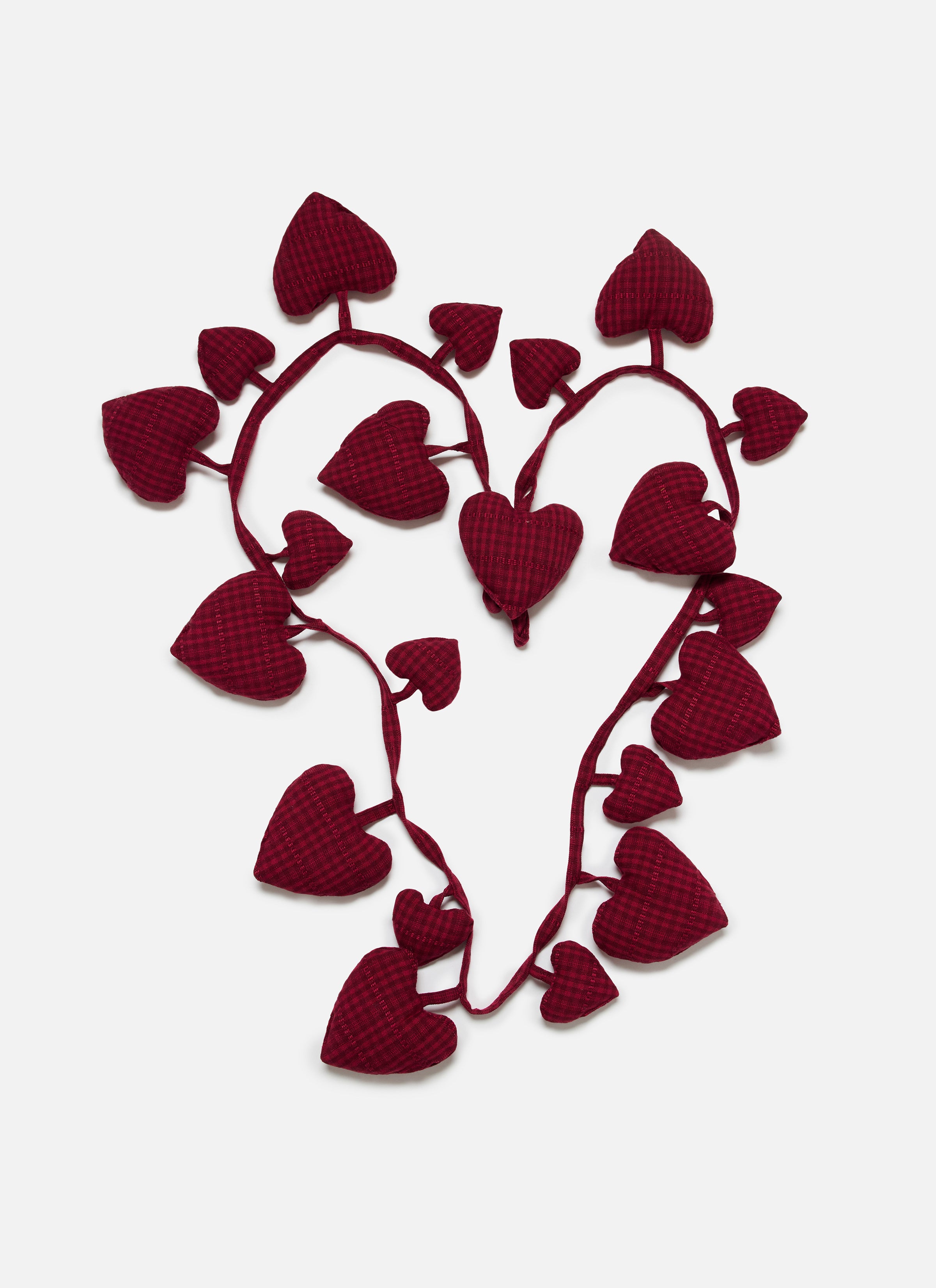 SOHO - Bordeaux Hearts Garland – Heather Taylor Home
