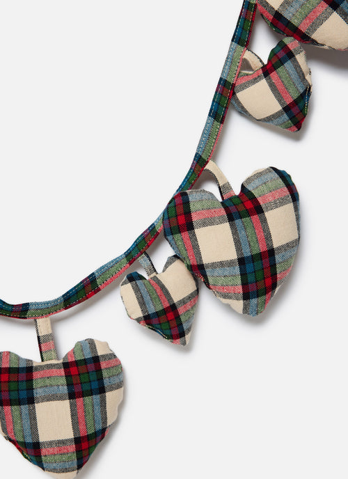 IDYLLWILD PLAID - Multi Hearts Garland