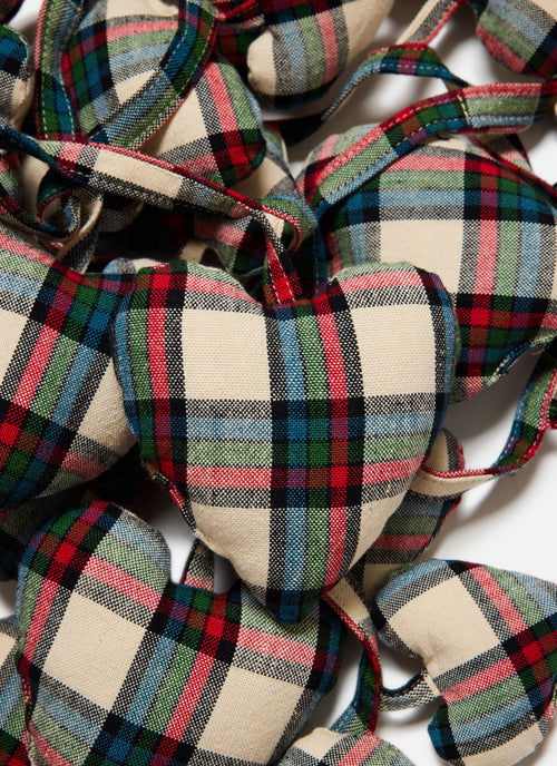 IDYLLWILD PLAID - Multi Hearts Garland