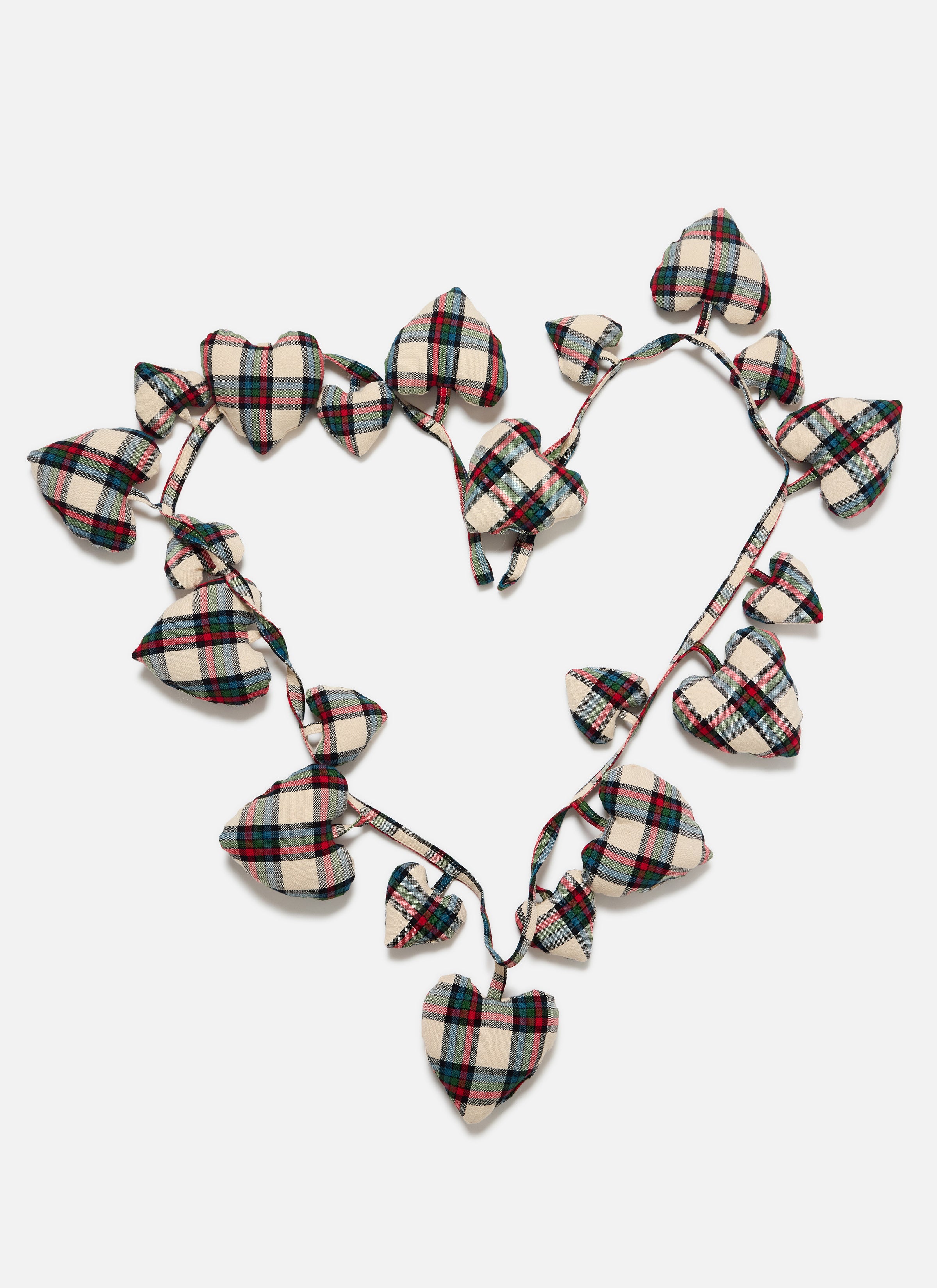 IDYLLWILD PLAID - Multi Hearts Garland – Heather Taylor Home