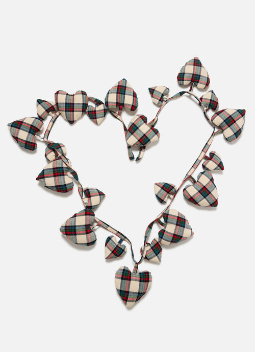 IDYLLWILD PLAID - Multi Hearts Garland