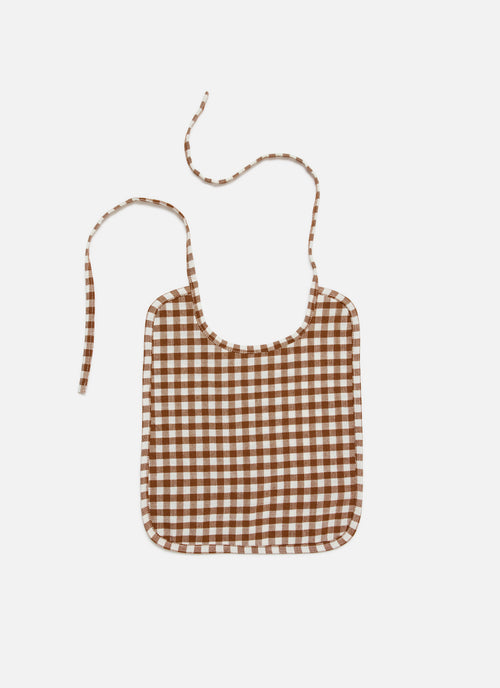 Set of 3 - MINI GINGHAM Baby Bibs