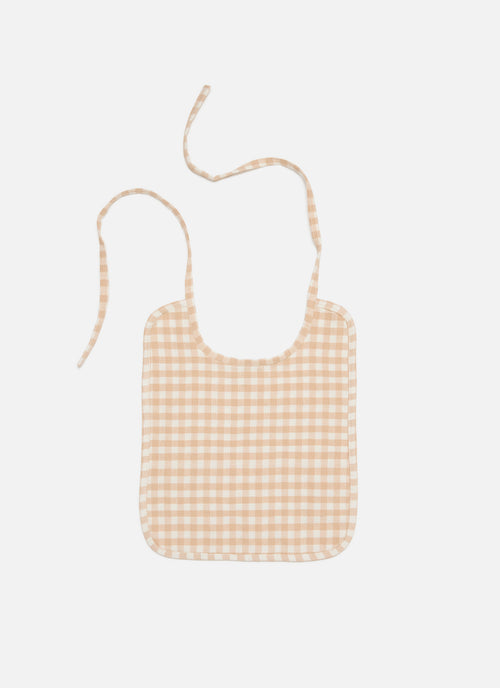 Set of 3 - MINI GINGHAM Baby Bibs