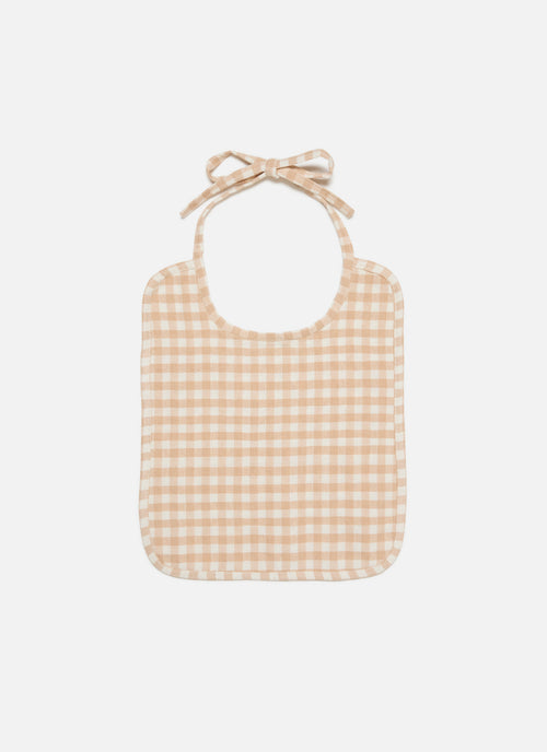 Set of 3 - MINI GINGHAM Baby Bibs