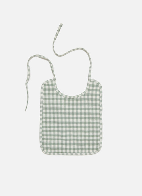 Set of 3 - MINI GINGHAM Baby Bibs