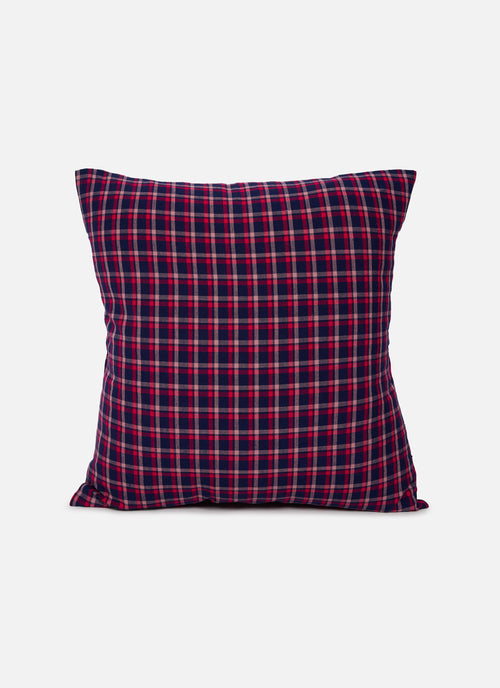 ALEXANDRA PLAID - Navy Pillow