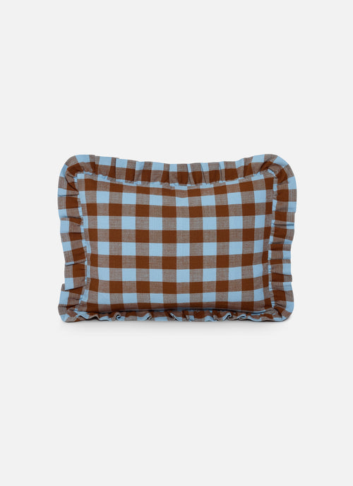 CANDY GINGHAM - Blue Petite Pillow