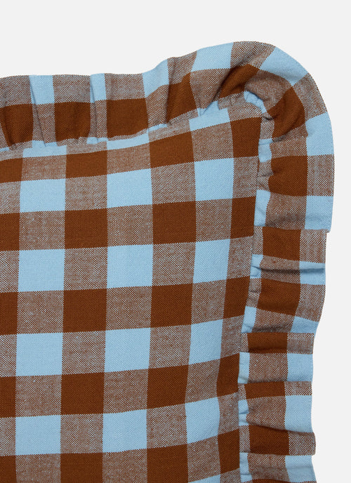 CANDY GINGHAM - Blue Petite Pillow