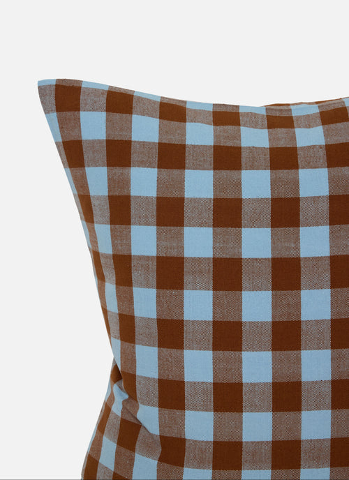 CANDY GINGHAM - Blue Pillow