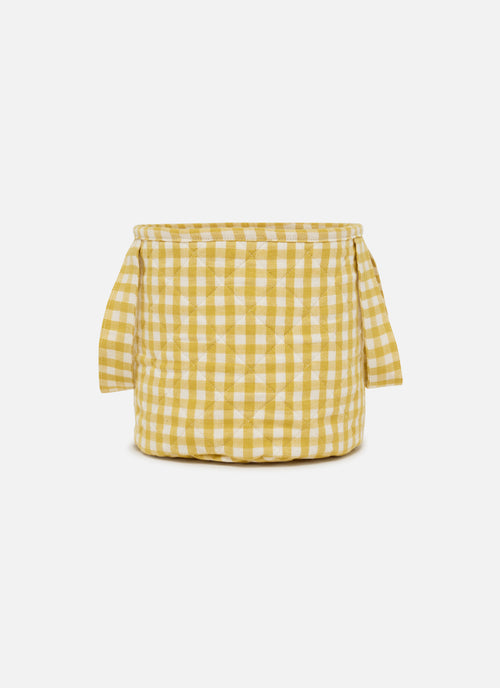 MINI GINGHAM - Sunflower Quilted Basket