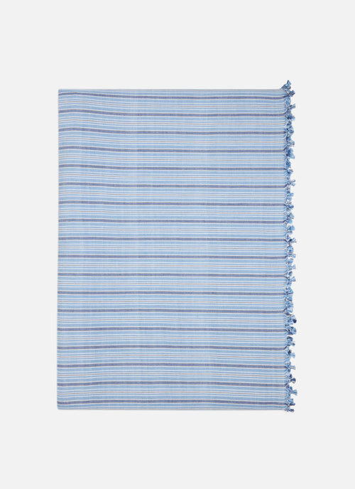 FREDDIE STRIPE - Blue Tablecloth