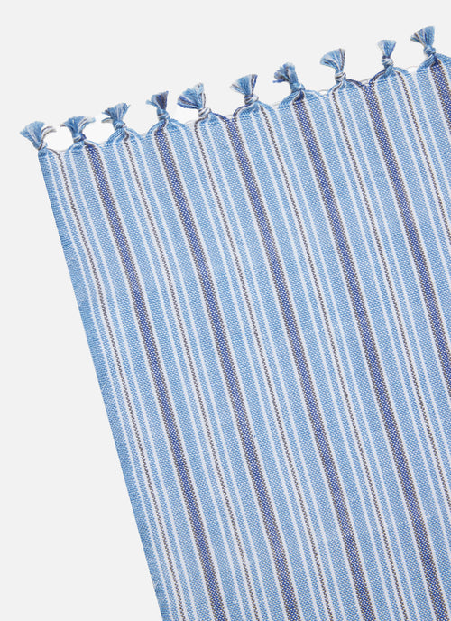 FREDDIE STRIPE - Blue Tablecloth