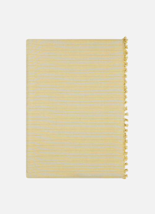 GOLDIE STRIPE - Butter Tablecloth