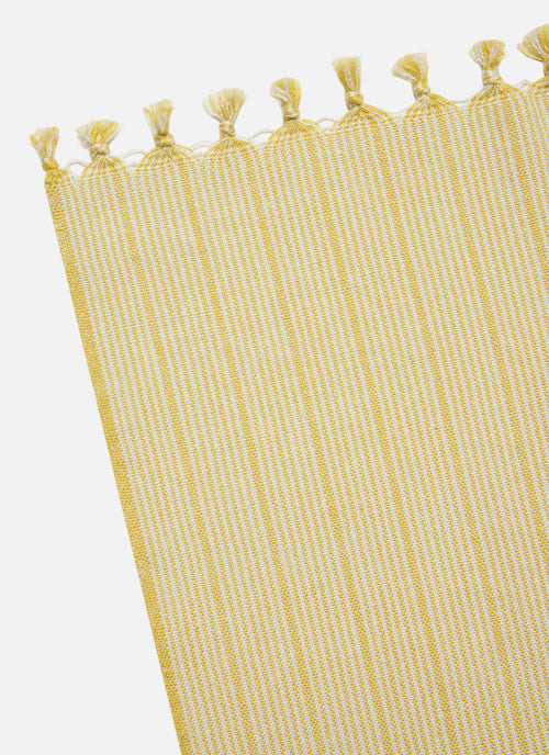 GOLDIE STRIPE - Butter Tablecloth