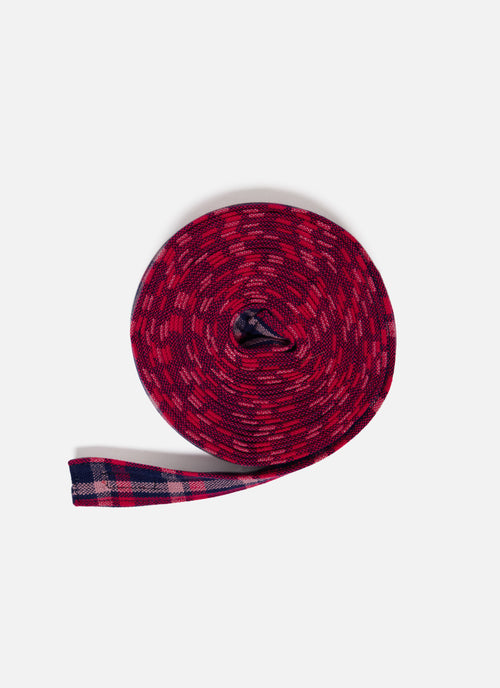 ALEXANDRA PLAID - Navy Wide Garland Ribbon