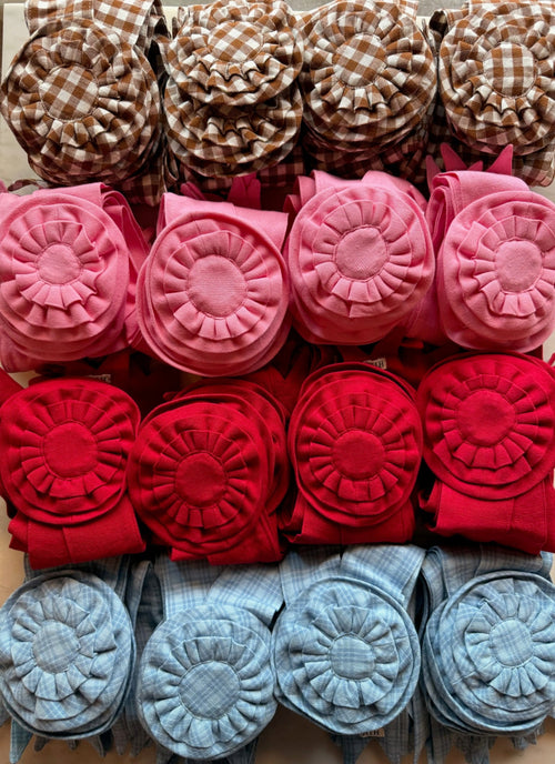 KATHERINE PLAID - Powder Blue Best in Show Ribbon (Short)