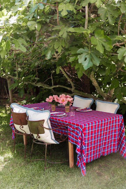 BETTY PLAID - Red Tablecloth