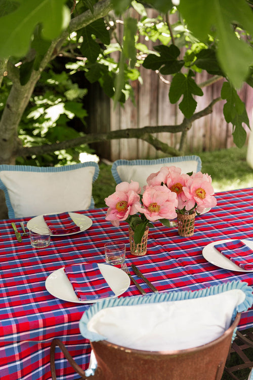BETTY PLAID - Red Tablecloth