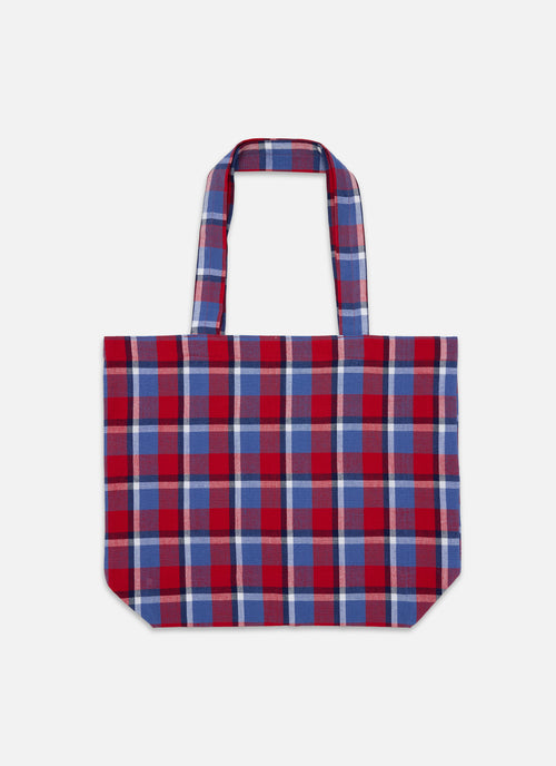 BETTY PLAID - Red Tote Bag