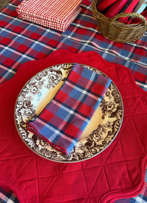BETTY PLAID - Red Napkins