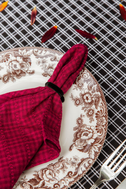 SOHO - Two Toned Bordeaux Napkins