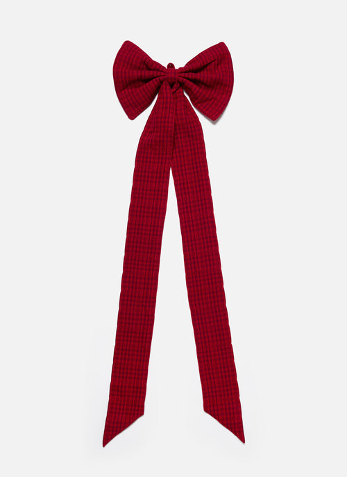 SOHO - Crimson Red Fabric Bow