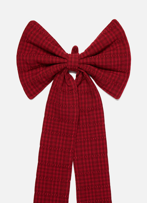 SOHO - Crimson Red Fabric Bow