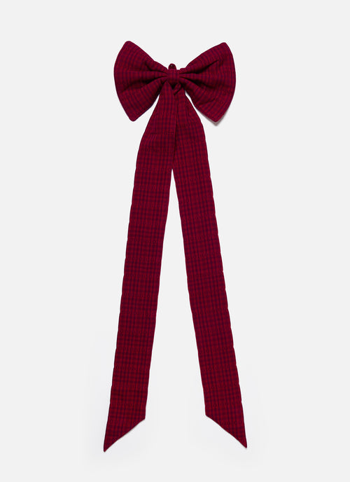 SOHO - Two Toned Bordeaux Fabric Bow