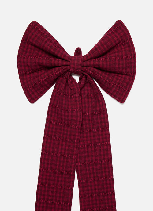 SOHO - Two Toned Bordeaux Fabric Bow