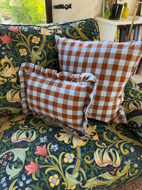 CANDY GINGHAM - Blue Petite Pillow